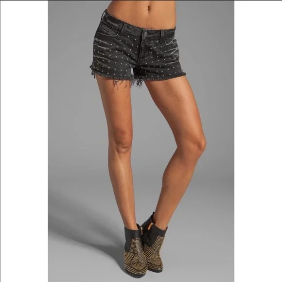 Siwy Alia Cut-off Shorts in Renegade with Studs Size 24 - Picture 8 of 9
